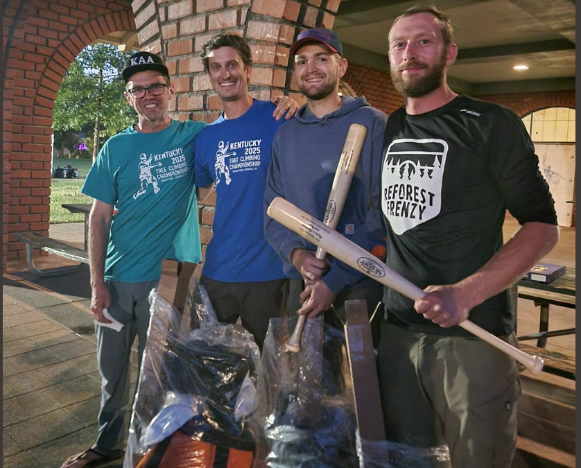 Winners of the 2025 Kentucky Tree Climbing Championship